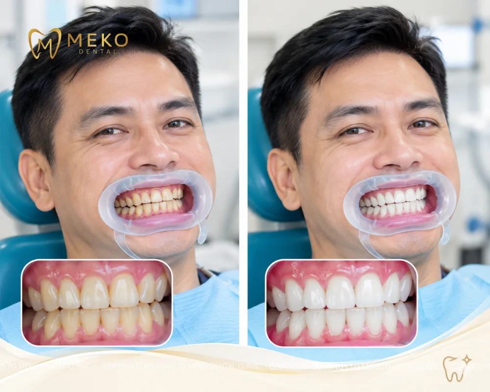zoom teeth whitening results